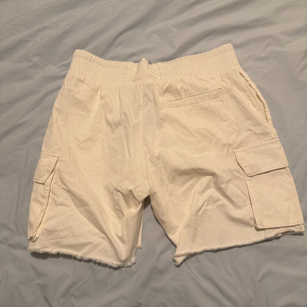 Ivory Cargo Shorts - Les Tien